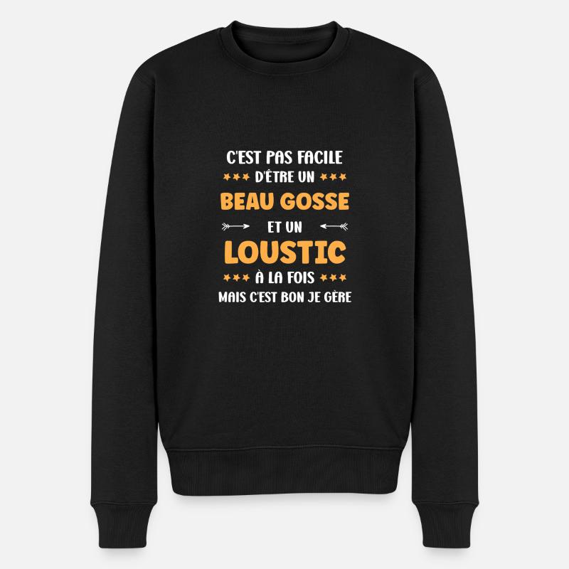 loustic - Pull Premium bio Homme - noir