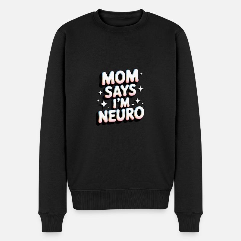 Neurodivers - Männer Premium Bio Pullover - Schwarz