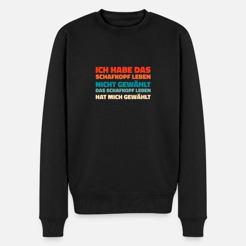Schafkopf - Männer Premium Bio Pullover - Schwarz