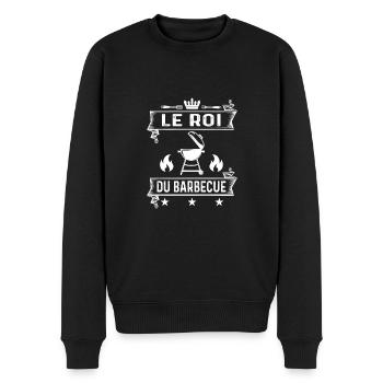 le roi du barbecue bbq barbecue humour - Pull Premium bio Homme - noir - Devant - Nico (187cm)