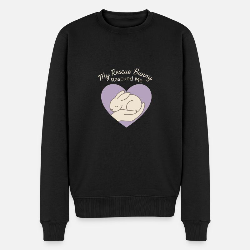 Lapin Maman Lapin Sauvetage Adopter, Acheter - Pull Premium bio Homme - noir