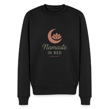 Boho Yoga Spirituelles Geschenk Für Yogis Achtsame - Männer Premium Bio Pullover - Schwarz - Vorne - Nico (187cm)