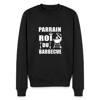 bbq roi barbecue parrain gril - Pull Premium bio Homme - noir - Devant - Nico (187cm)