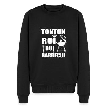 bbq roi barbecue tonton gril - Pull Premium bio Homme - noir - Devant - Nico (187cm)