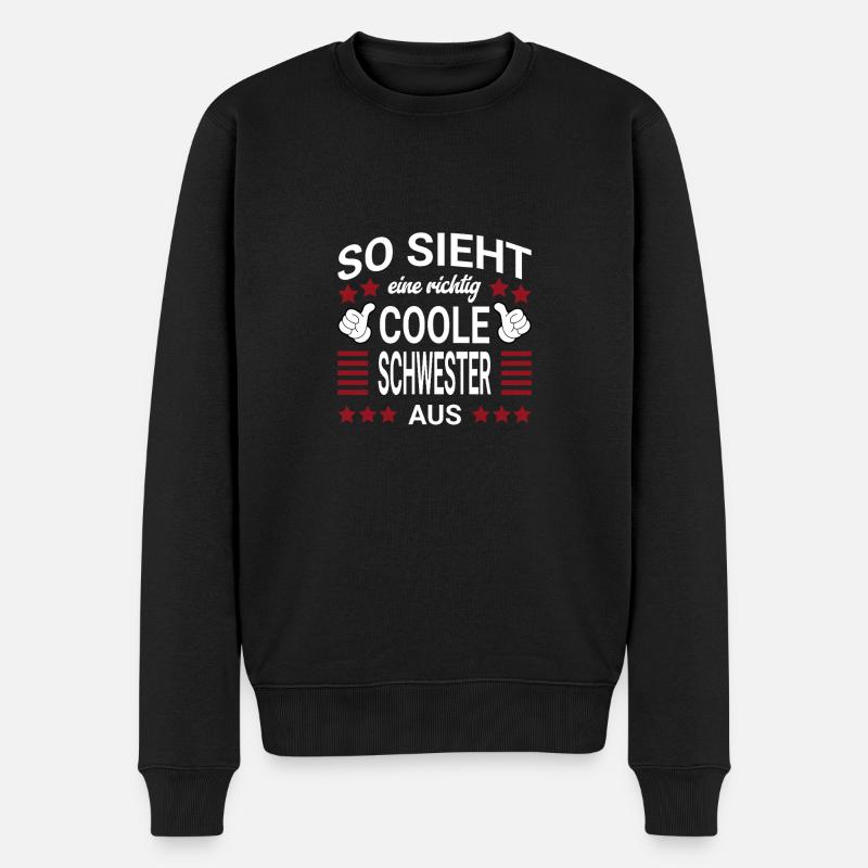Style de sœur cool - Pull Premium bio Homme - noir