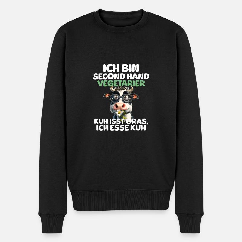 Végétarien d’occasion - Pull Premium bio Homme - noir