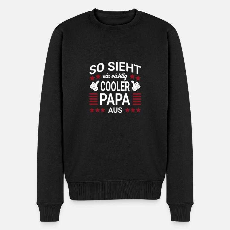 Style papa cool - Pull Premium bio Homme - noir