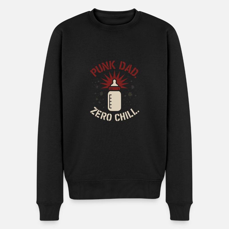 Punk Dad Alternatif Paternité Rebelle - Pull Premium bio Homme - noir