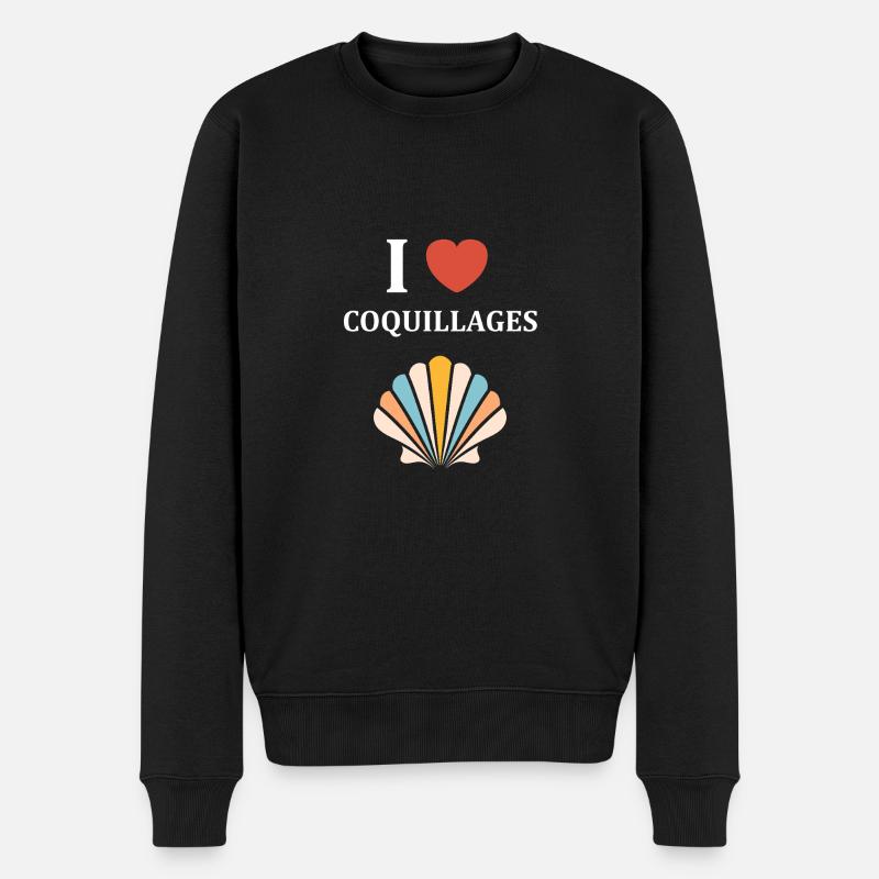 coquillage - Pull Premium bio Homme - noir