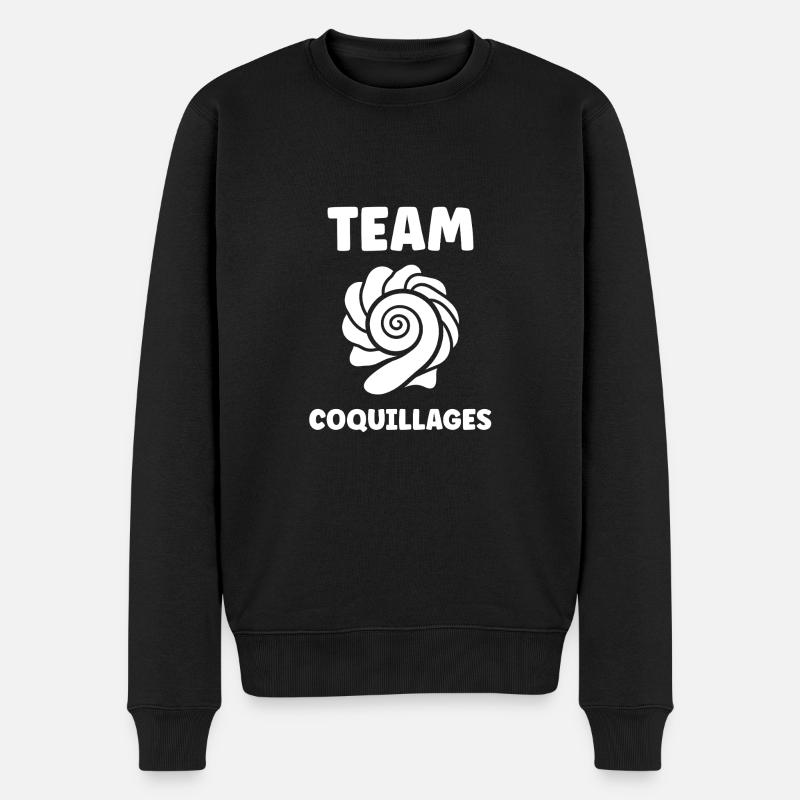 coquillage - Pull Premium bio Homme - noir