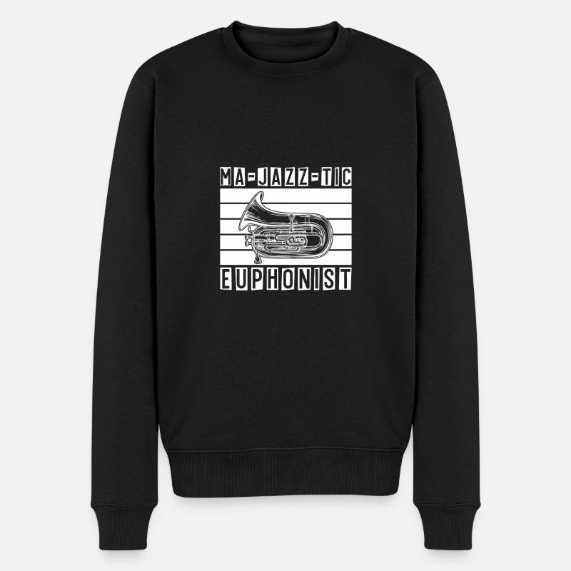 Baryton Ma-Jazz-Tic Euphoniste Euphonium - Pull Premium bio Homme - noir