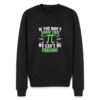 Mathe Mathematik Mathelehrer Mathematiklehrer - Männer Premium Bio Pullover - Schwarz - Vorne - Nico (187cm)
