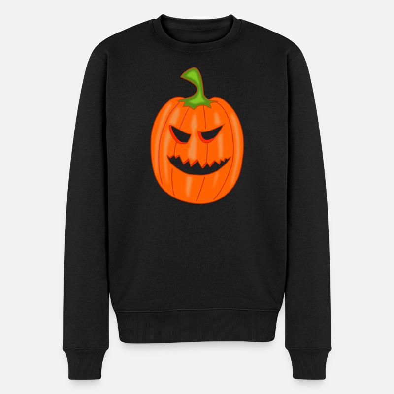 Citrouille pour Halloween - Pull Premium bio Homme - noir