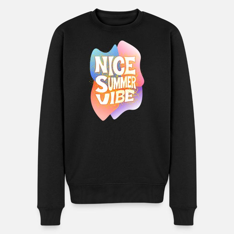 Belle ambiance estivale - Pull Premium bio Homme - noir
