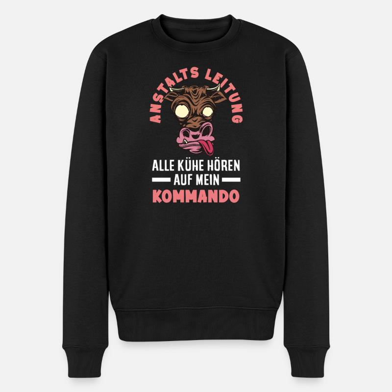 Anstaltsleitung Chef Leitung - Männer Premium Bio Pullover - Schwarz