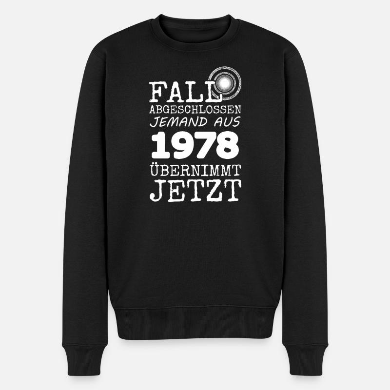 1978 1978 - Männer Premium Bio Pullover - Schwarz