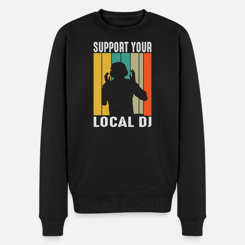 DJ Outfit Geschenke - Männer Premium Bio Pullover - Schwarz