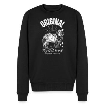 Chien Original Mon Meilleur Ami - Pull Premium bio Homme - noir - Devant - Nico (187cm)