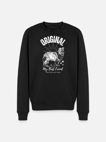 Original Dog My Best Friend - Men's Premium Organic Jumper - black