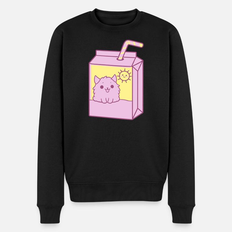 Cute Package Design - Männer Premium Bio Pullover - Schwarz