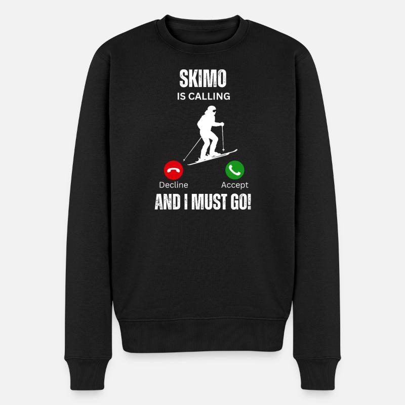 Skimo appelle - Pull Premium bio Homme - noir