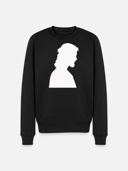 Jesus Christ Silhouette - Men's Premium Organic Jumper - black