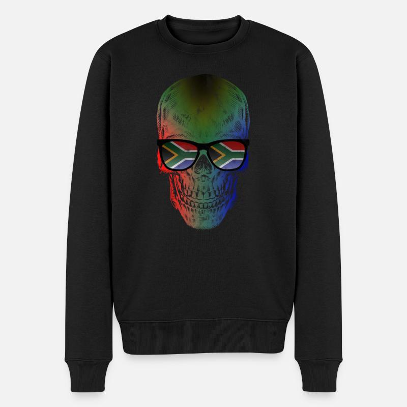 Südafrika - Männer Premium Bio Pullover - Schwarz