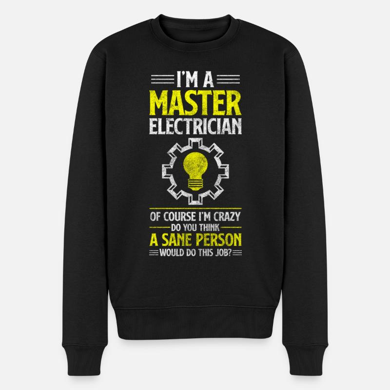 Profession de l’électricité Éclairage électrique - Pull Premium bio Homme - noir