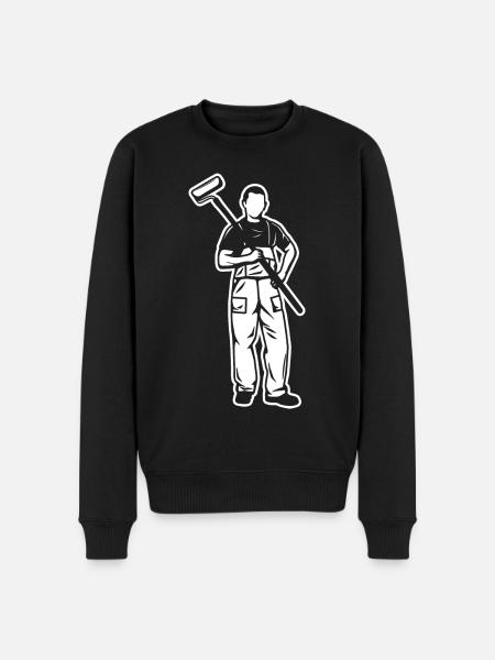 Painter Boy - Men's Premium Organic Jumper - black