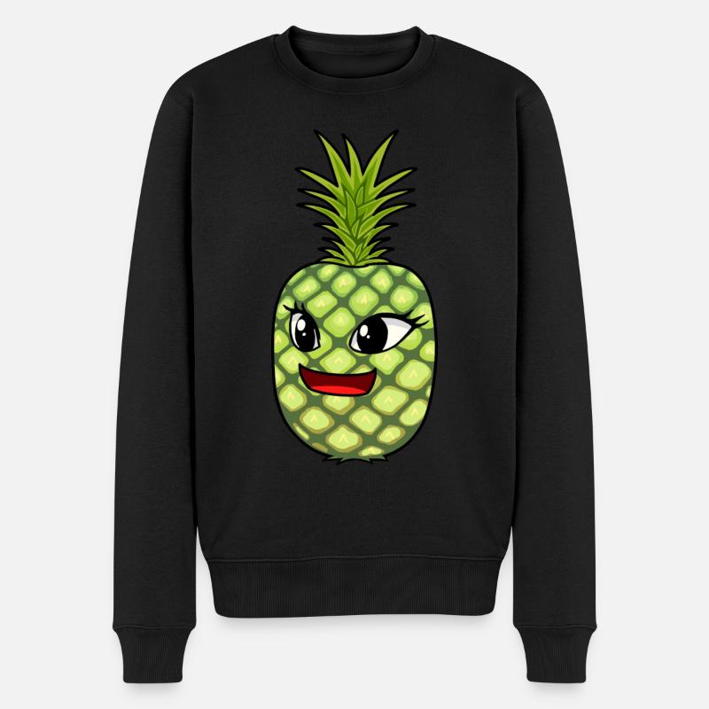 Fruit Renards Fruit Été Ananas - Pull Premium bio Homme - noir