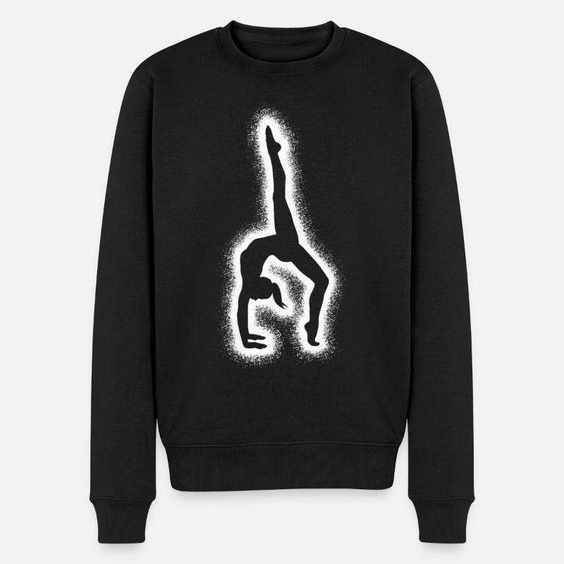 Turnerin Gymnastik Handstand Kinder Turnen Damen - Männer Premium Bio Pullover - Schwarz
