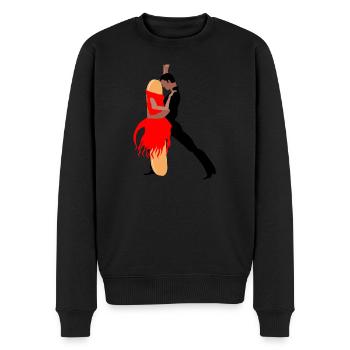 Pan Cubano Cuban Bread Ay Cubano Cuba - Männer Premium Bio Pullover - Schwarz - Vorne - Nico (187cm)