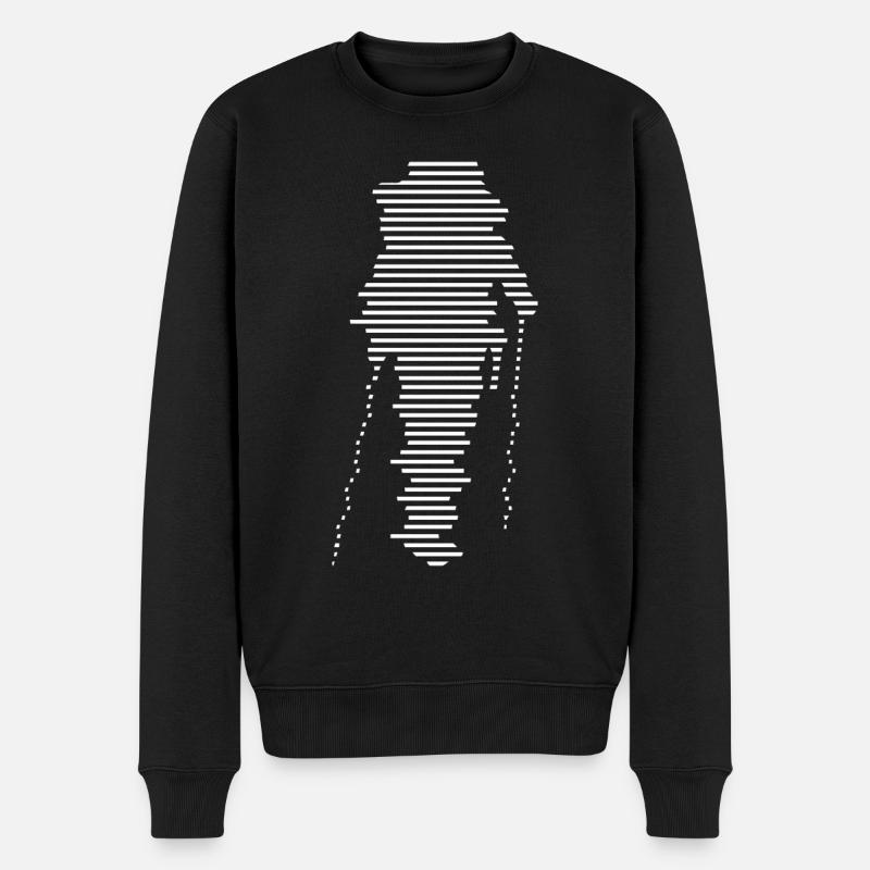 Randonneurs - (4) - Pull Premium bio Homme - noir