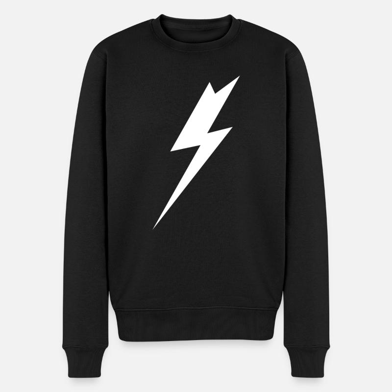 Blitz - Männer Premium Bio Pullover - Schwarz