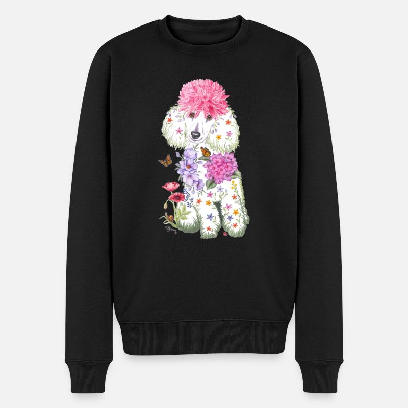 Caniche de printemps - Pull Premium bio Homme - noir