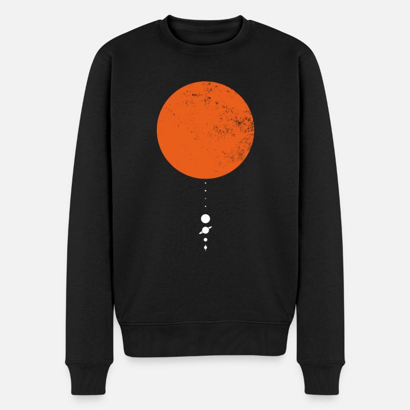 Système solaire Espace nos planètes - Pull Premium bio Homme - noir