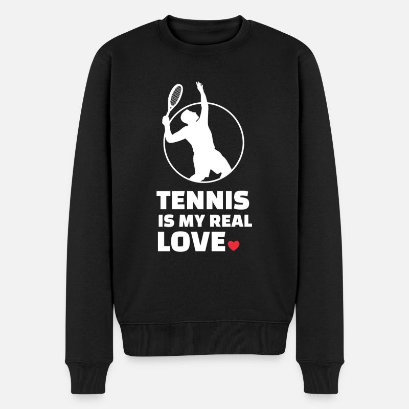 J’adore le tennis - Pull Premium bio Homme - noir