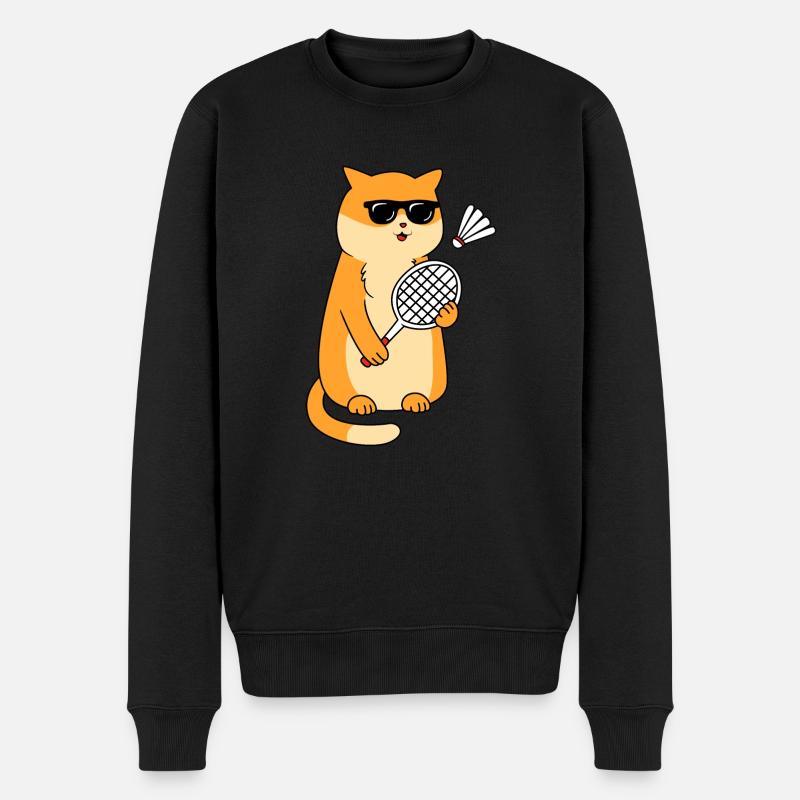 Badminton - Pull Premium bio Homme - noir