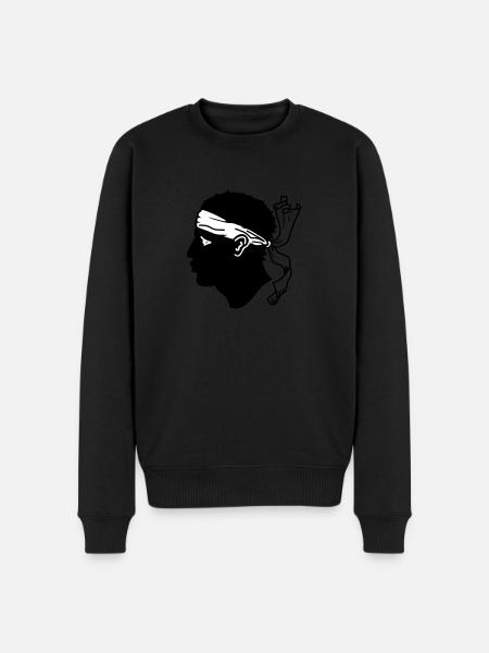 Corsica! (V) - Men's Premium Organic Jumper - black