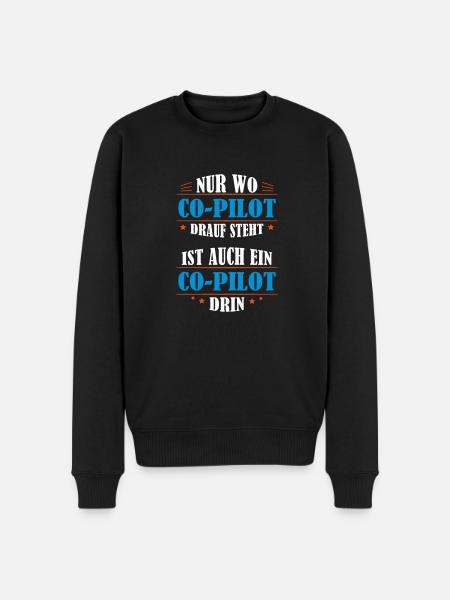 Co-Pilot Professional Gift - Men's Premium Organic Jumper - black