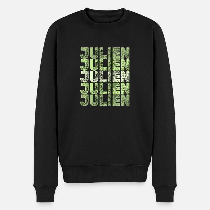 Julien - Männer Premium Bio Pullover - Schwarz