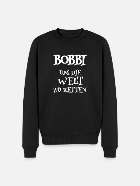 Rescuer Bobbi - Men's Premium Organic Jumper - black
