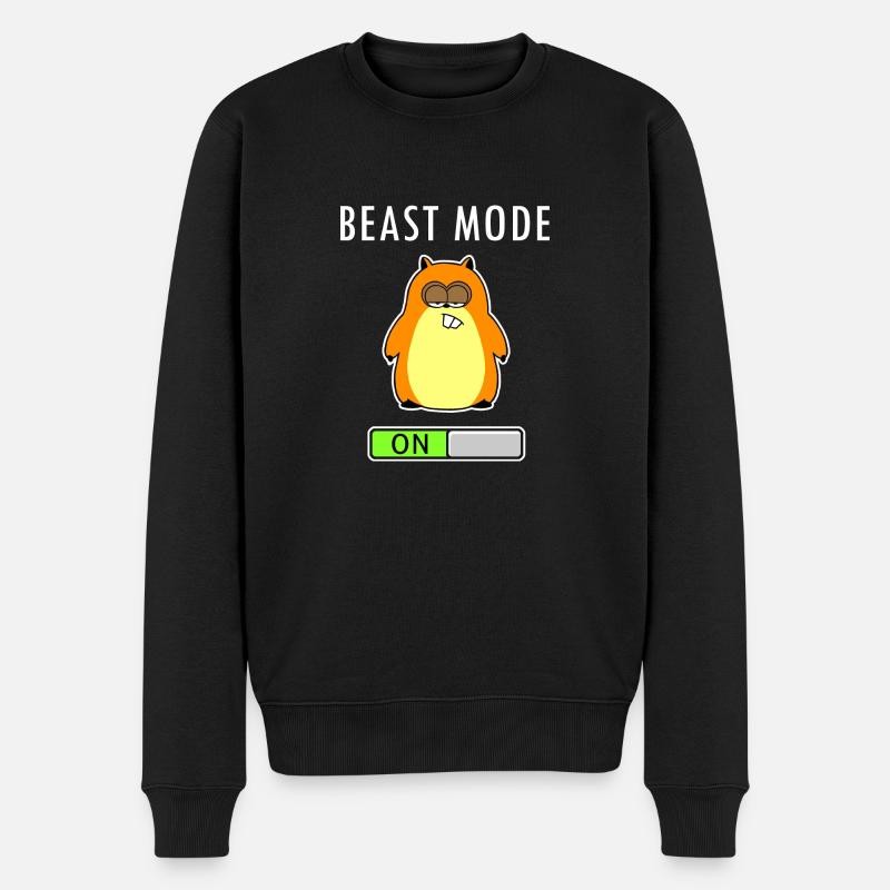 Beast Mode - Männer Premium Bio Pullover - Schwarz