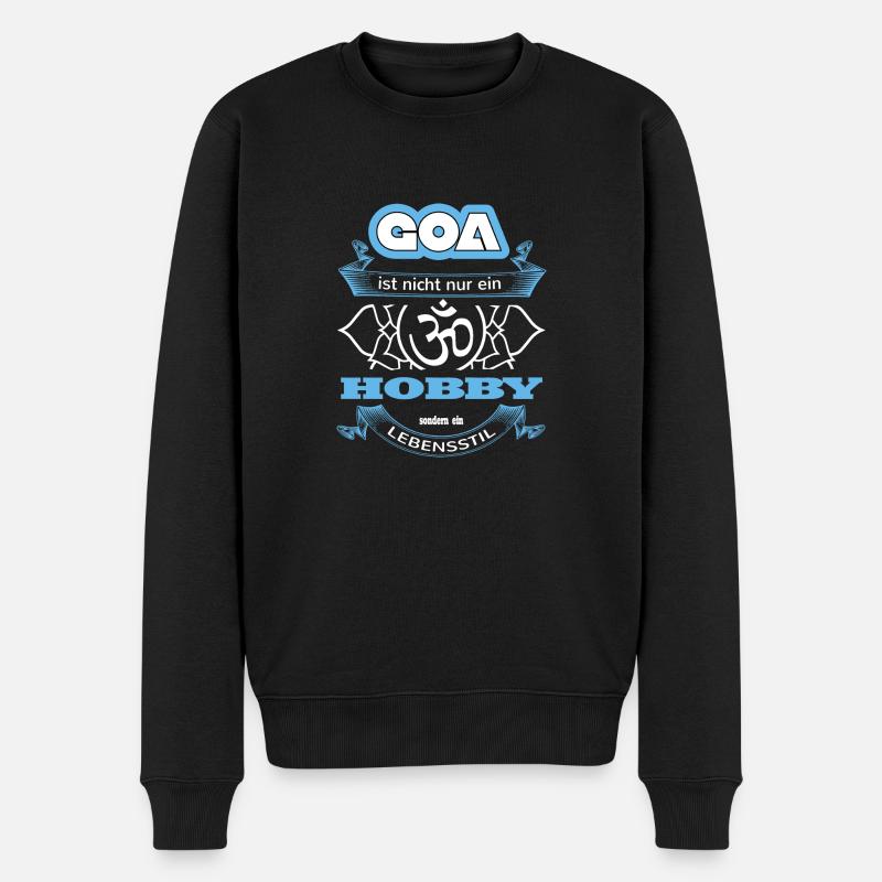 Goa Hoodie - Männer Premium Bio Pullover - Schwarz