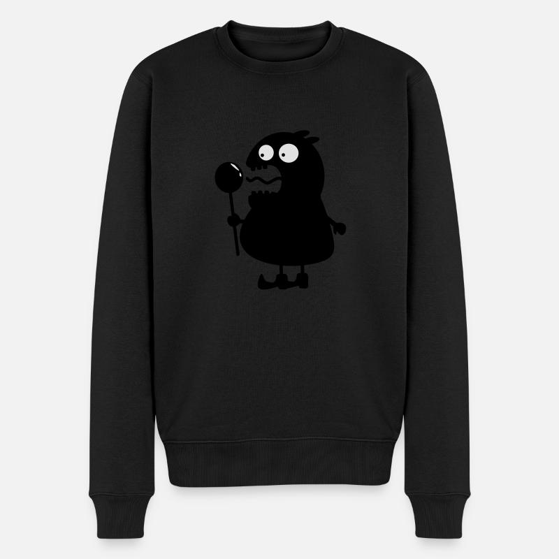 Monster - Männer Premium Bio Pullover - Schwarz