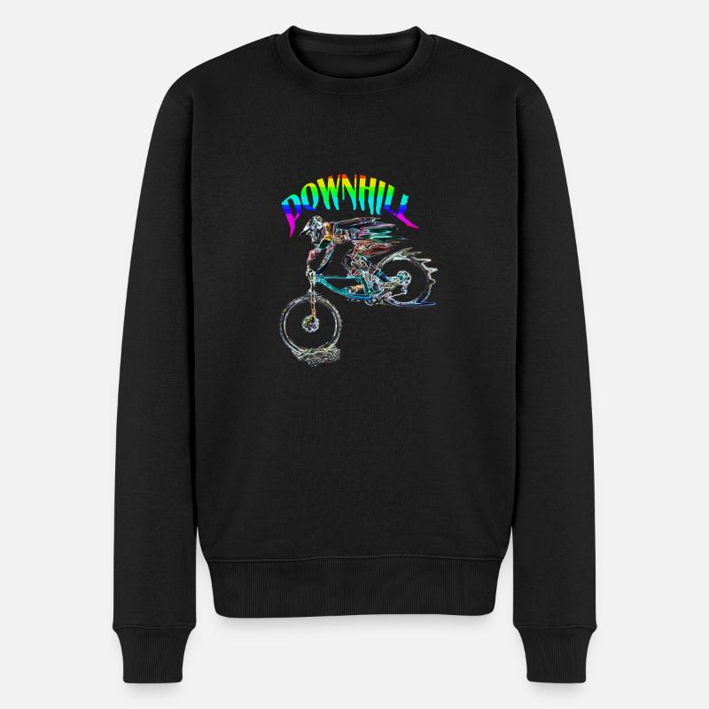 vtt mtb downhill - Pull Premium bio Homme - noir