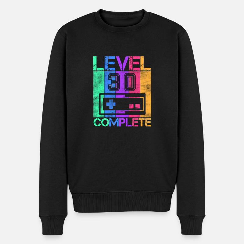 Level 30 Complete 1991 Geburtstag Geschenk - Männer Premium Bio Pullover - Schwarz