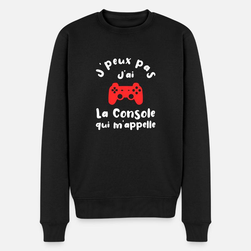 j'peux pas, j'ai la console qui m'appelle - gamer - Pull Premium bio Homme - noir