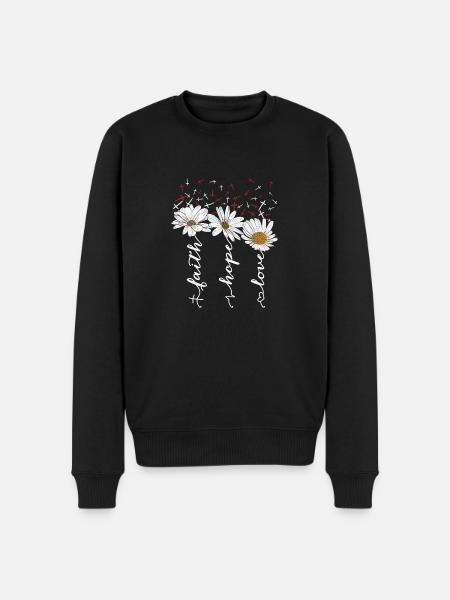 Christliche Sprüche - Männer Premium Bio Pullover - Schwarz