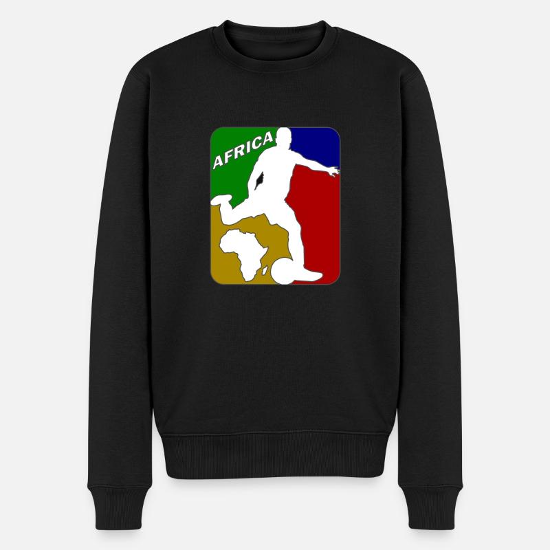 Fußball Afrika Cup - Männer Premium Bio Pullover - Schwarz
